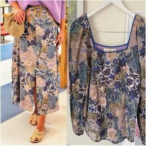 Tuckernuck Anna Cate Garden‎ Party Portia Skirt & Top Matching Set S / XS